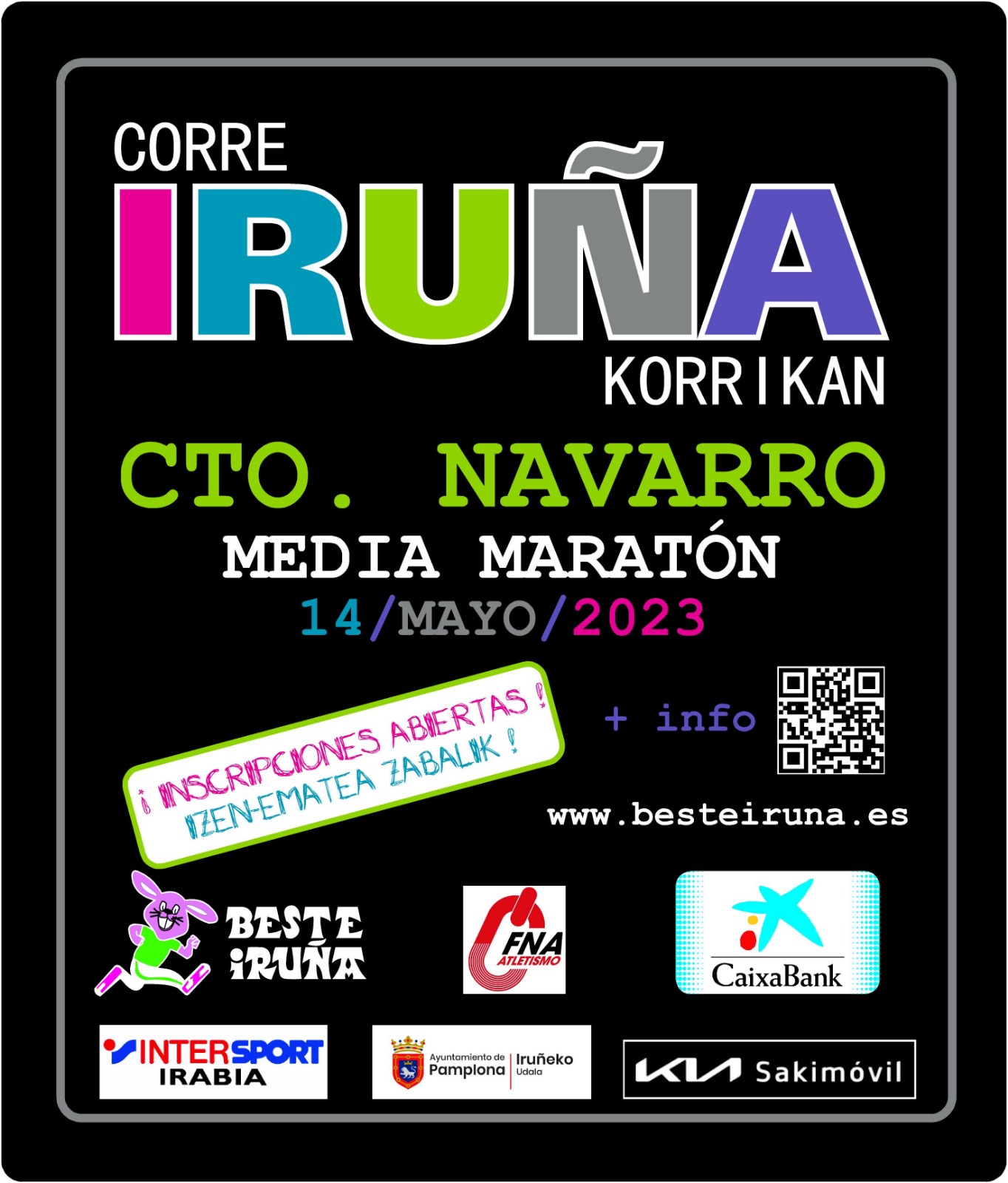 Inscritos campeonato navarro de media marat&oacute;n y 5k